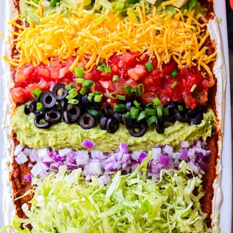 Seven Layer Tex-Mex Dip