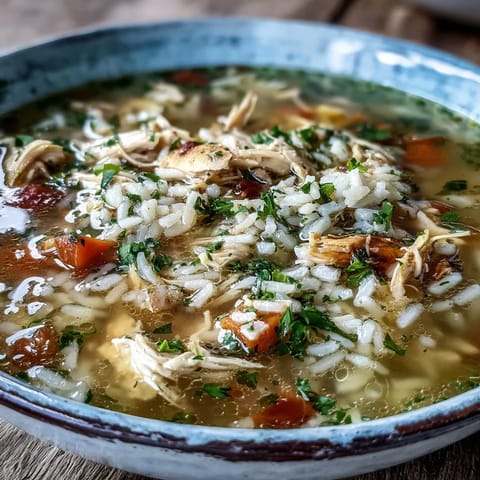 Cozy Winter Chicken Rice Soup