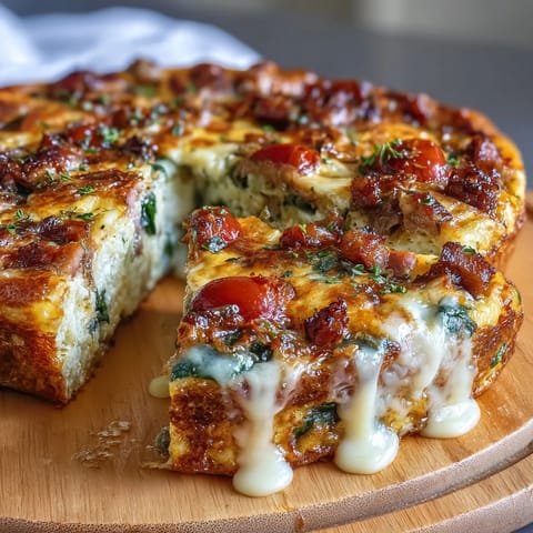 One-Pan Ham Swiss Frittata