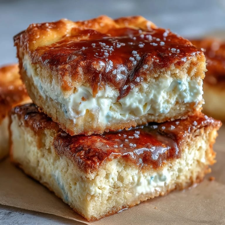 Creamy Easy Cinco de Mayo Sopapilla Cheesecake Bars cut into festive squares.