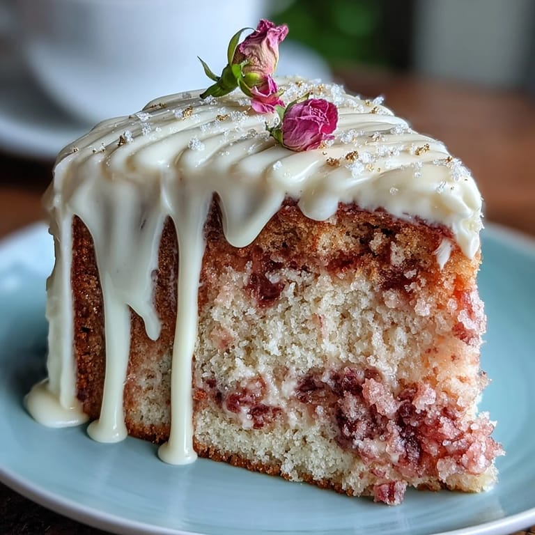 A visually striking Bridal Shower Rosé Velvet Cake featuring shimmering gold drips.